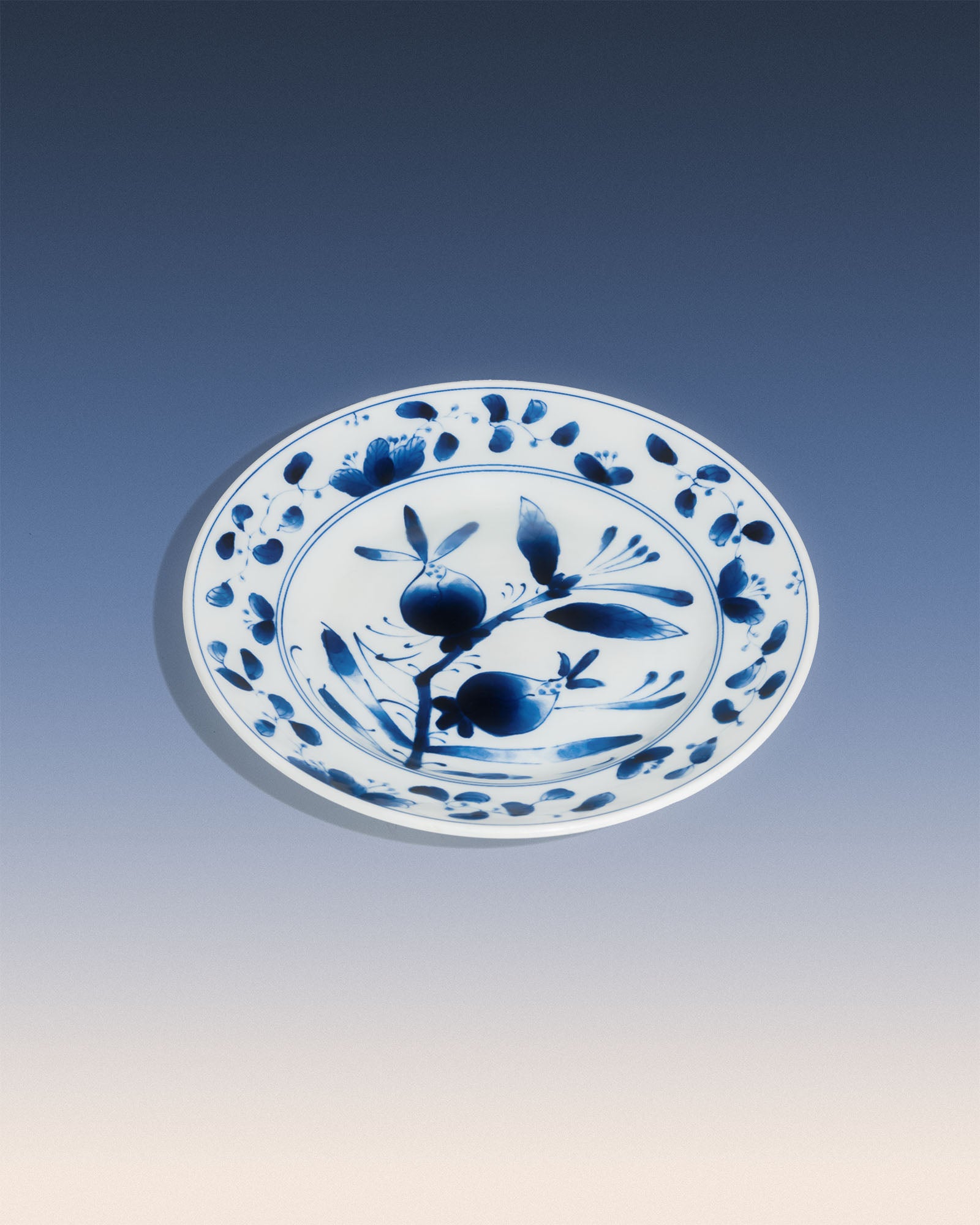 Japanese Ink Wash Style Serving Plate