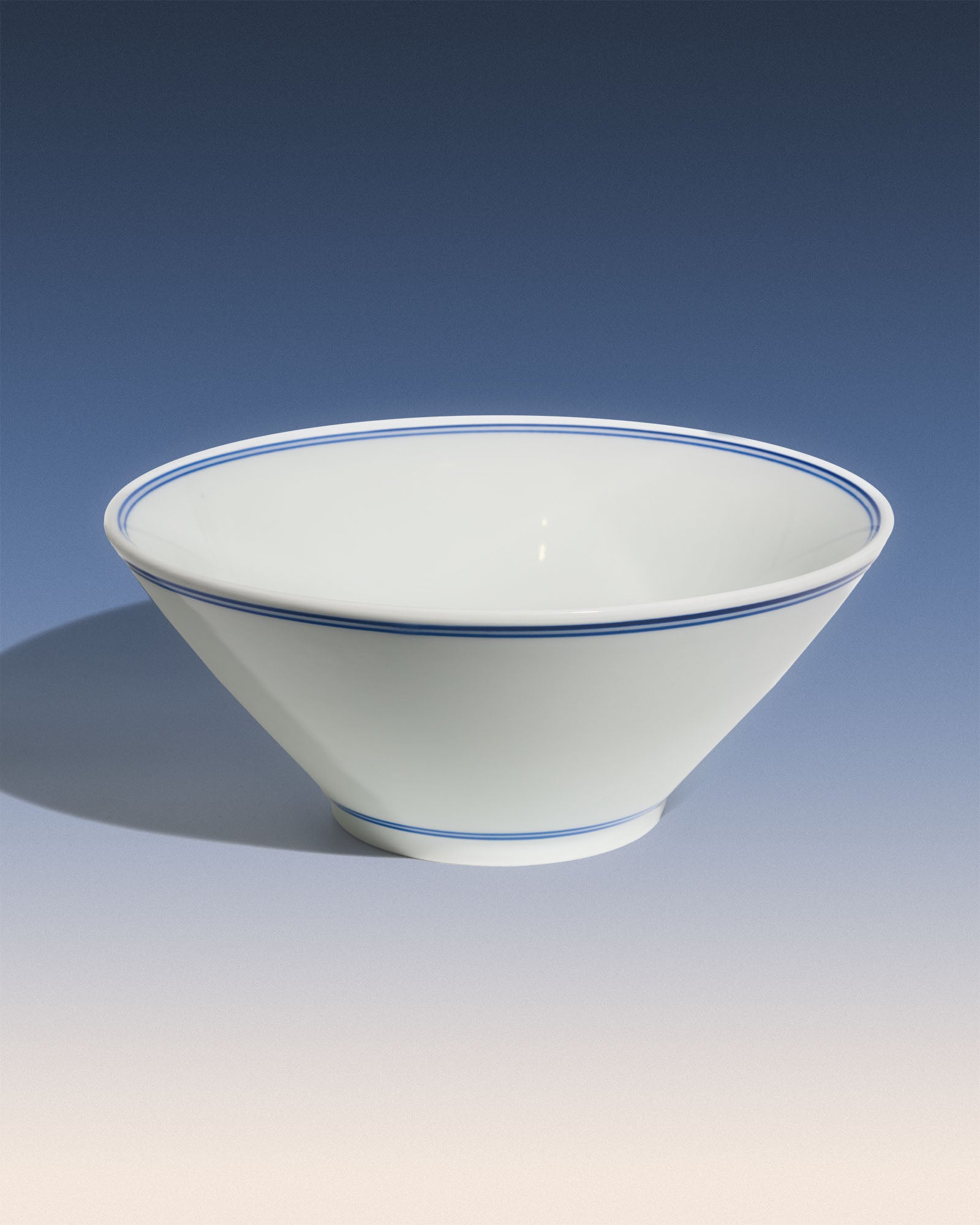Double-lined Blue Rim Noodle Bowl