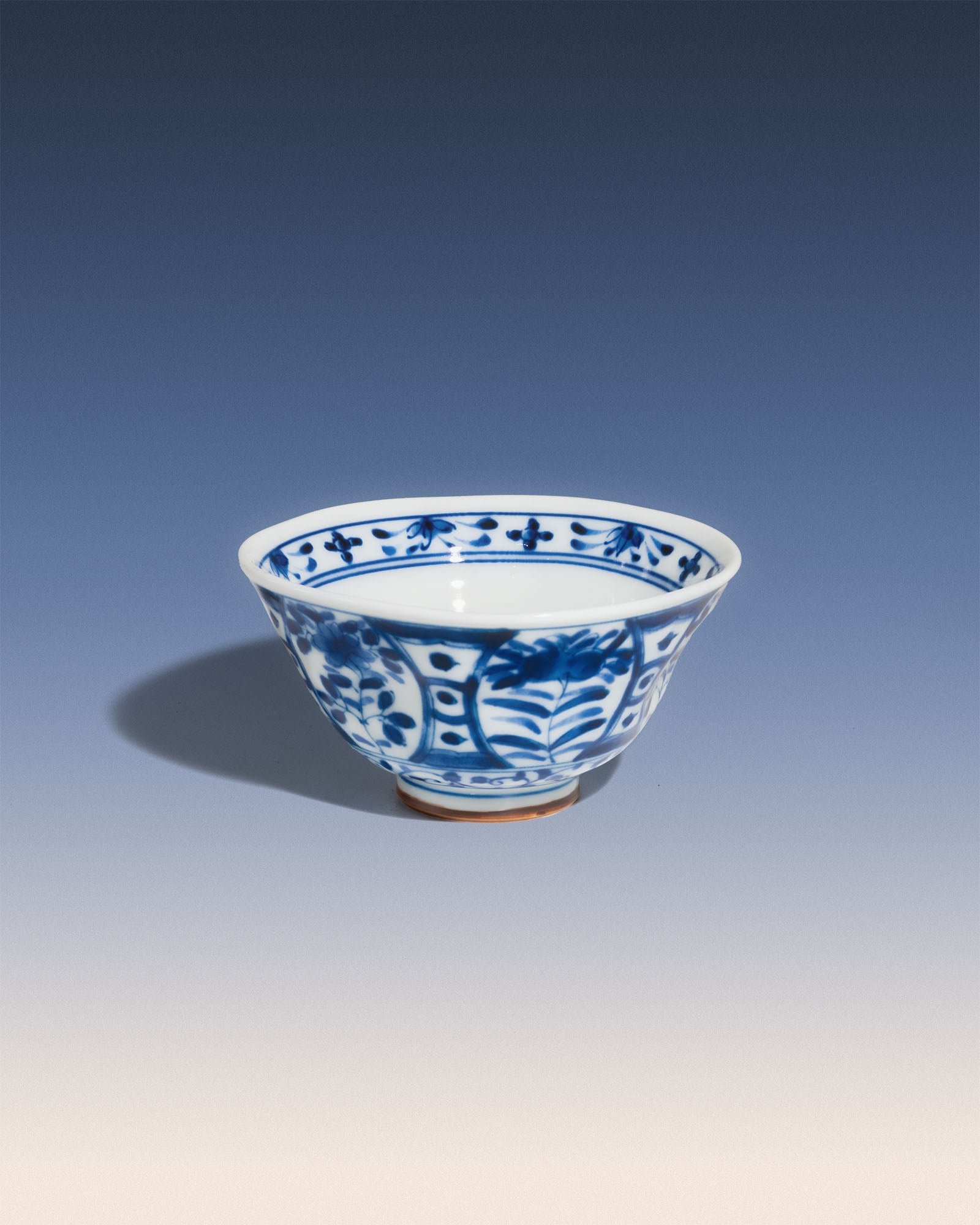 Japanese Ink Wash Style Porcelain Rice Bowl